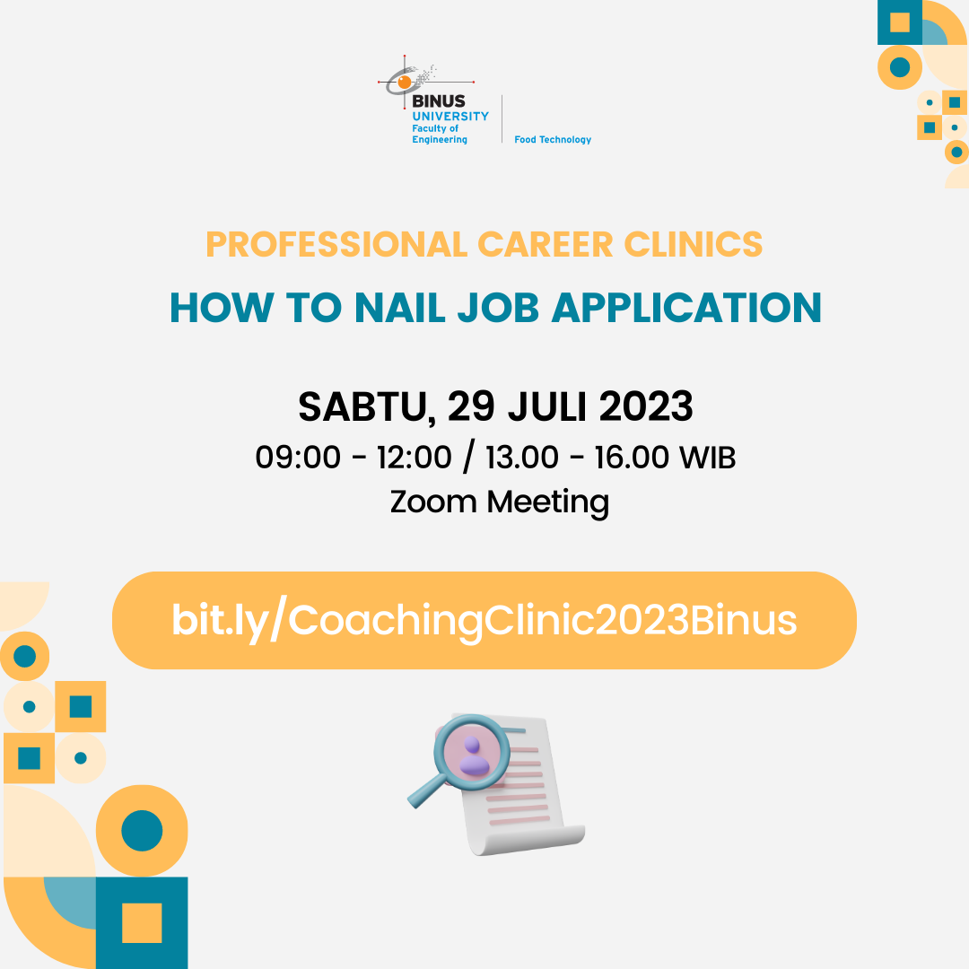 Professional Career Clinic: How To Nail Job Application | Event | Event